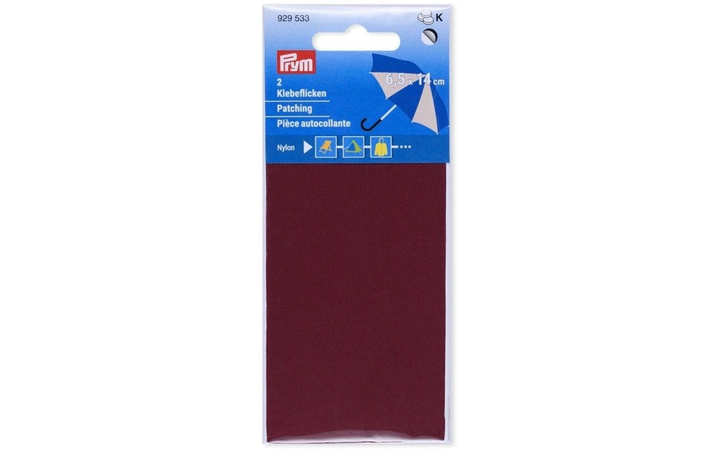 Prym Matériel de mise à jour 6.5 x 14 cm, nylon, bordeaux
