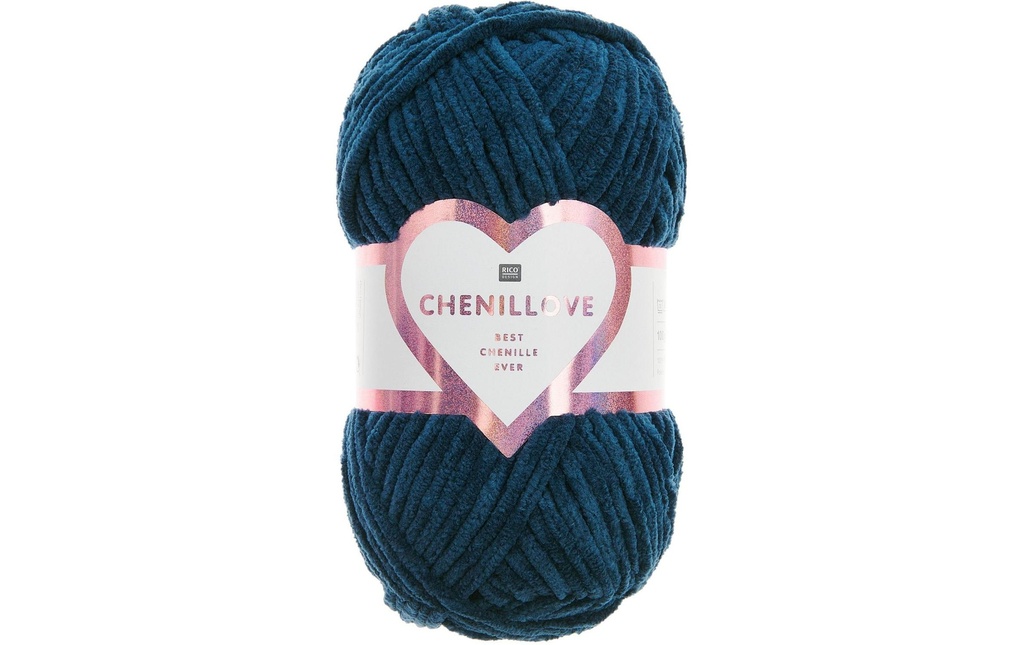 Rico Design Laine Chenillove 100 g, Bleu marine