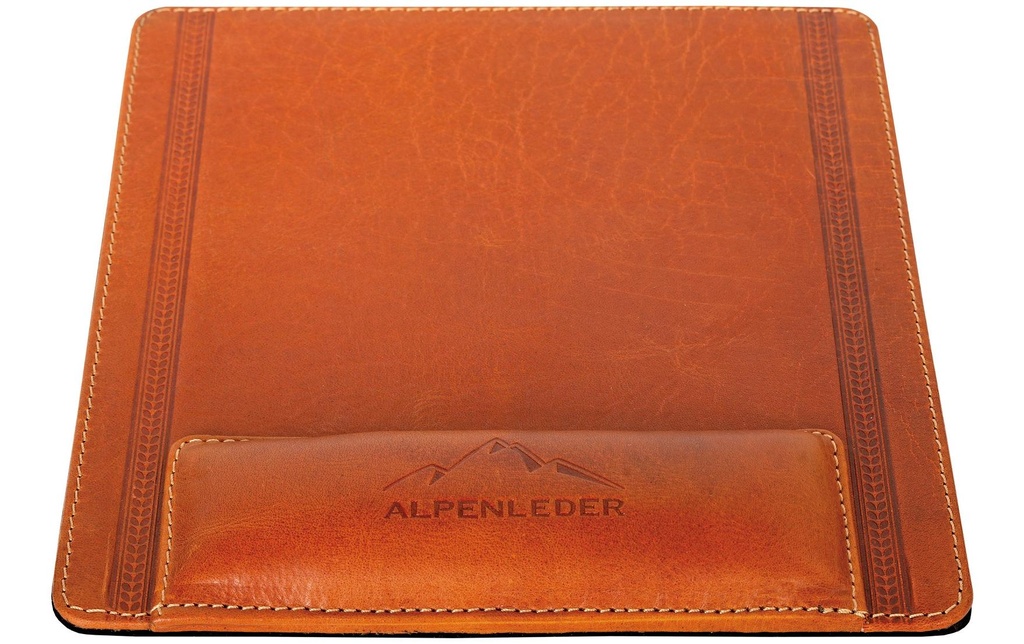 Alpenleder Tapis de souris Constance Cognac