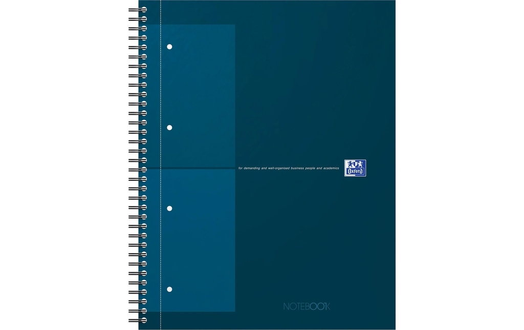 Oxford Bloc-notes A4, À carreaux, Turquoise foncé