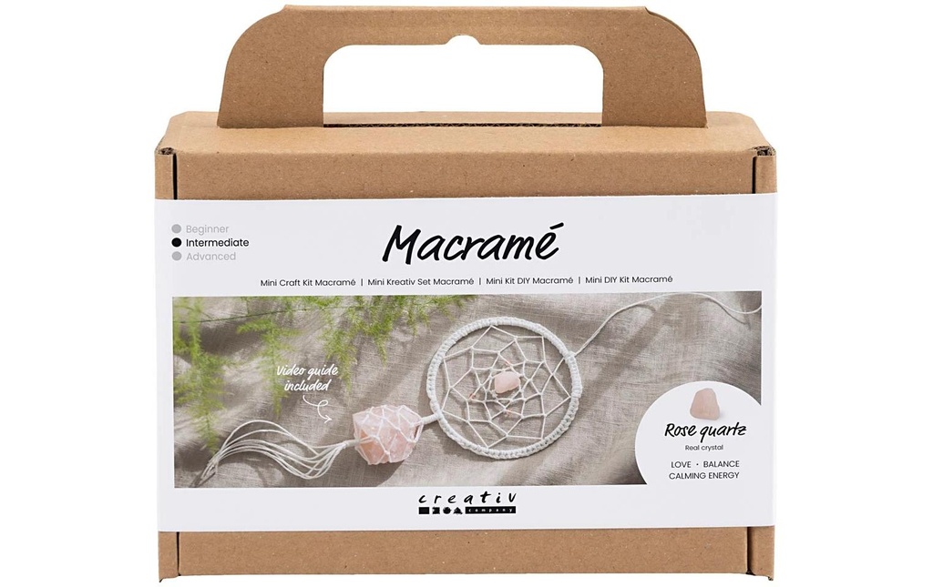 Creativ Company Kits de bricolage Mini Macramé Attrape-rêves
