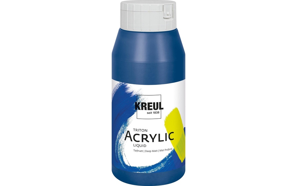Kreul Peinture acrylique Triton Acrylic Liquid Bleu de cobalt 750 ml