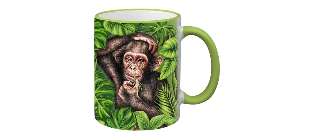 creanorm Tasse singe sauvage 330 ml, 1 Pièce/s, Vert clair