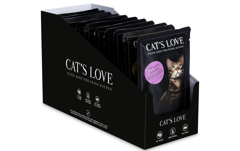 Cat's Love Alimentation humide Adult Multipack, 12 x 85 g