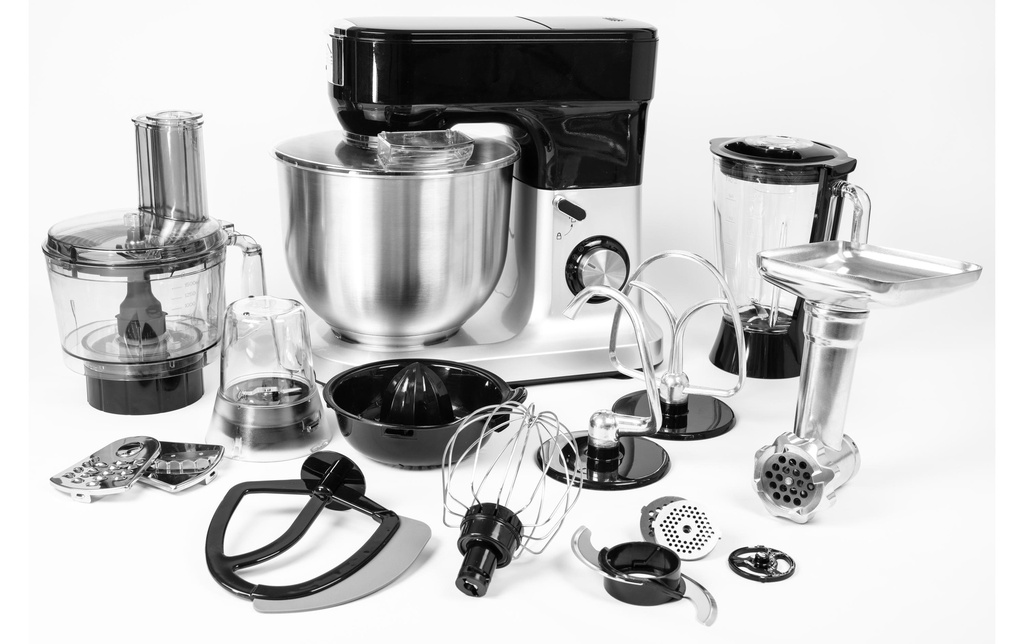 OHMEX Robot ménager OHM-SMX-6208 Noir/Argenté
