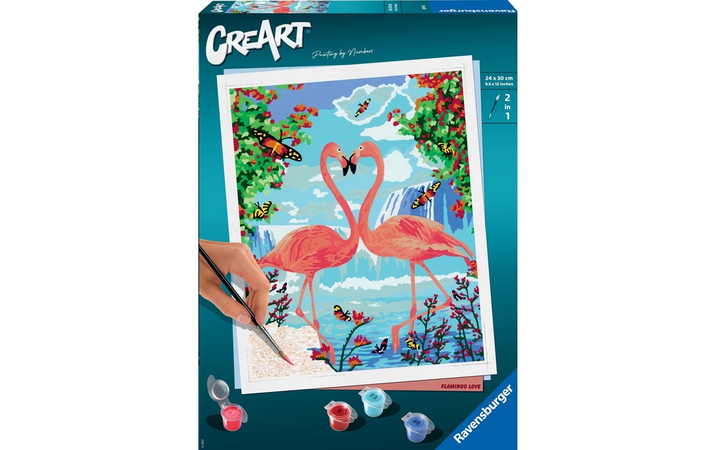 Ravensburger Peinture avec chiffres CreArt: Flamingo Love