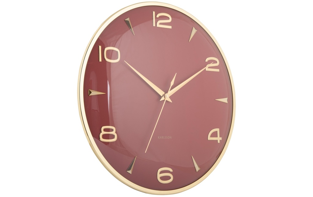KARLSSON Horloge murale Sienna Glow Red ochre