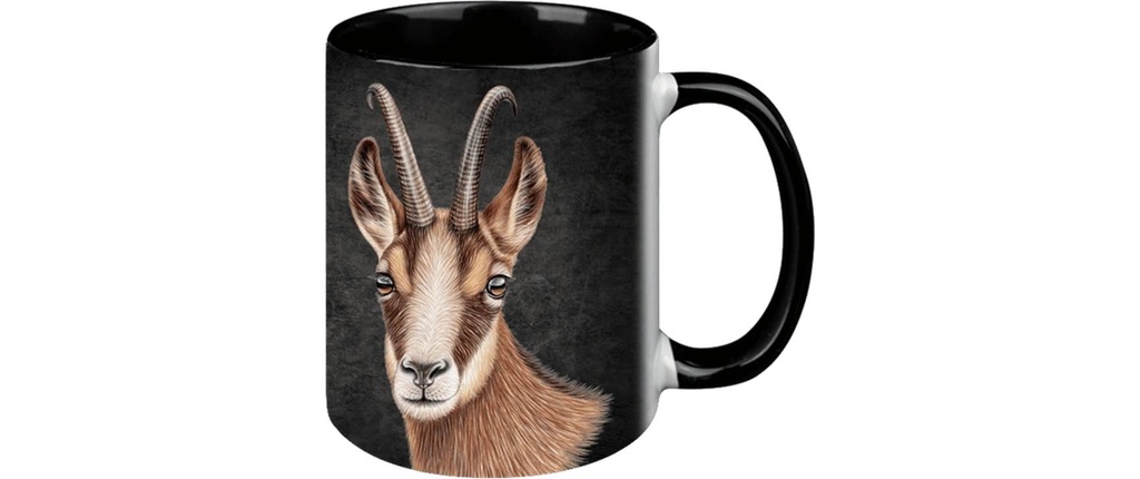creanorm Tasse Gams Black Edition 330 ml, 1 Pièce/s, Noir