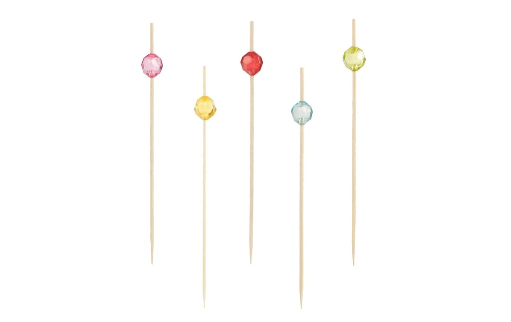 Papstar Pearl Piques décoratifs Pearl 100 pièces Beige