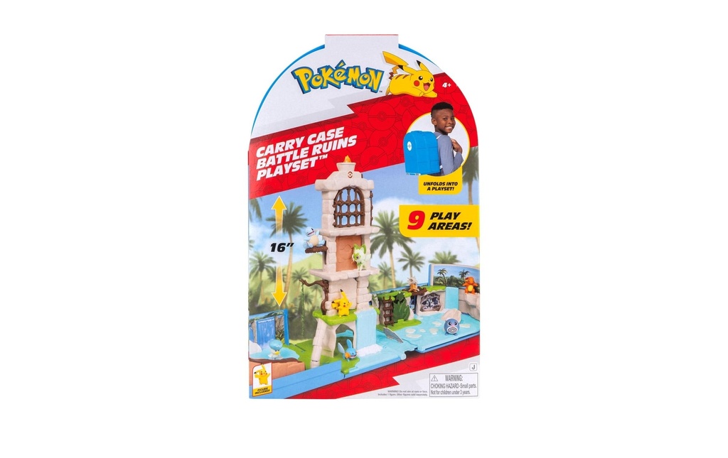 Jazwares Playset Ruines de bataille Pokémon