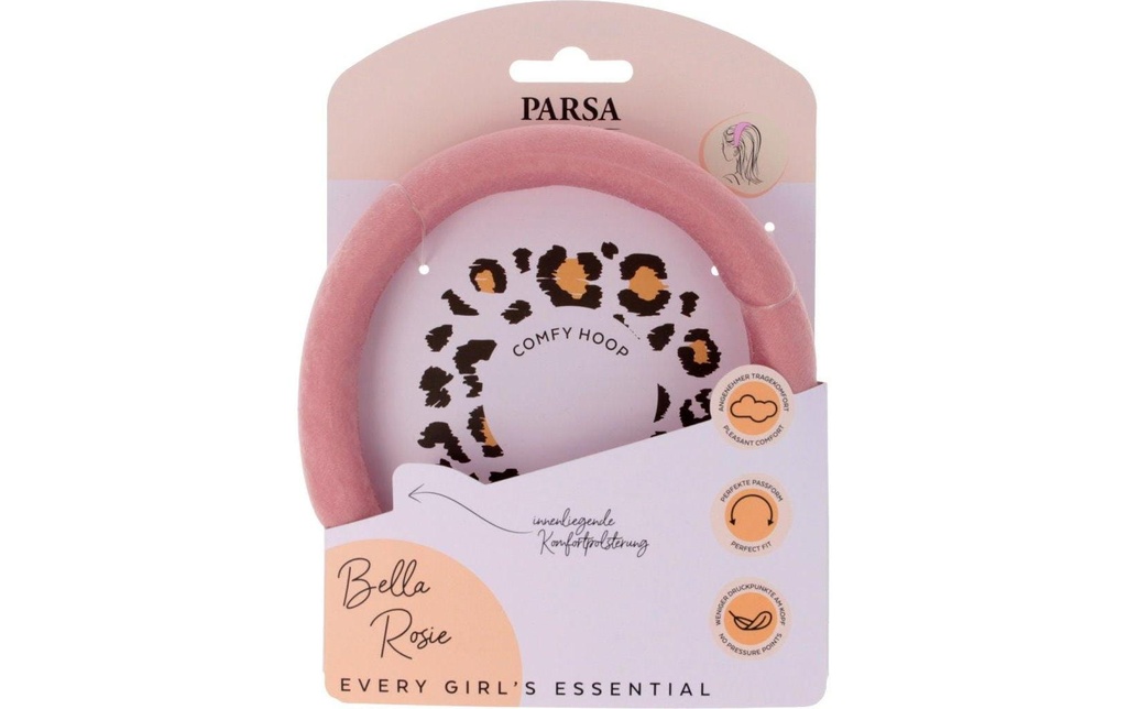 Parsa Beauty Hair Hero Comfy Hoop, Bella Rose 1 pièce
