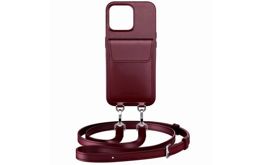 Urbany's Necklace Case Handykette+ RED WINE iPhone 17 Pro