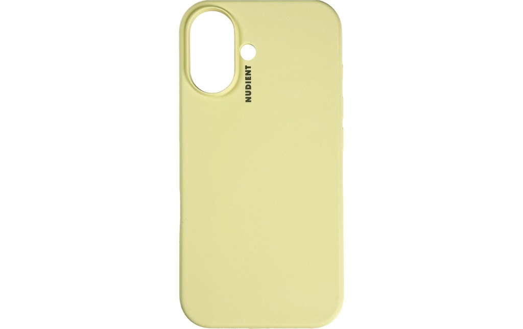 Nudient Coque arrière Base Case Magsafe iPhone 16 Plus Jaune pâle