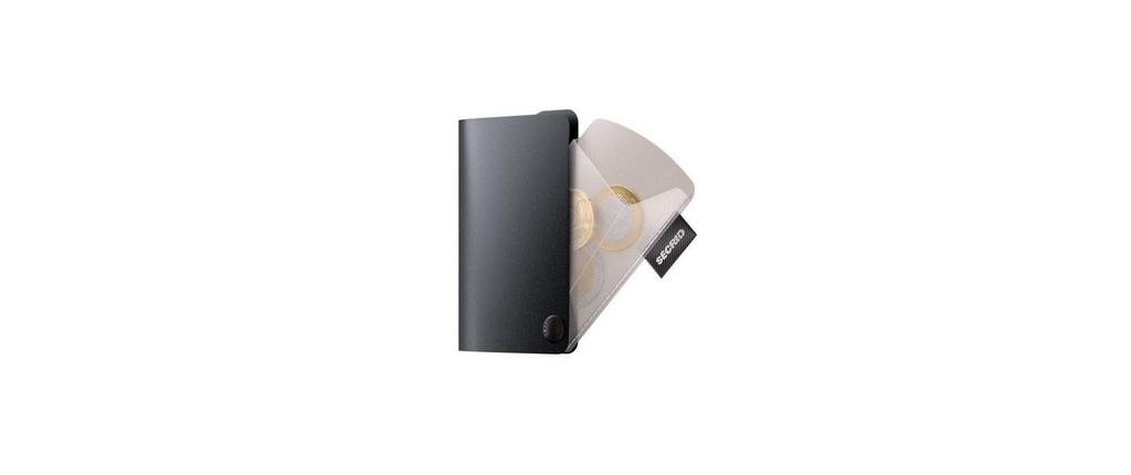 SECRID Portefeuille Coinpocket Noir/transparent