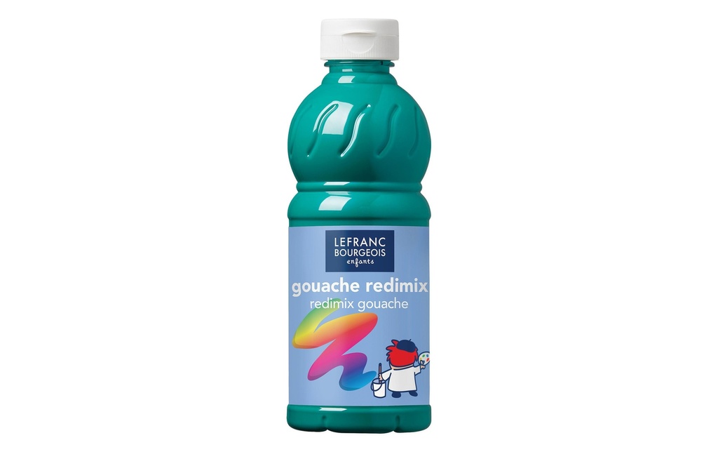 LEFRANC Peintures tempera Redimix 500 ml, Vert émeraude
