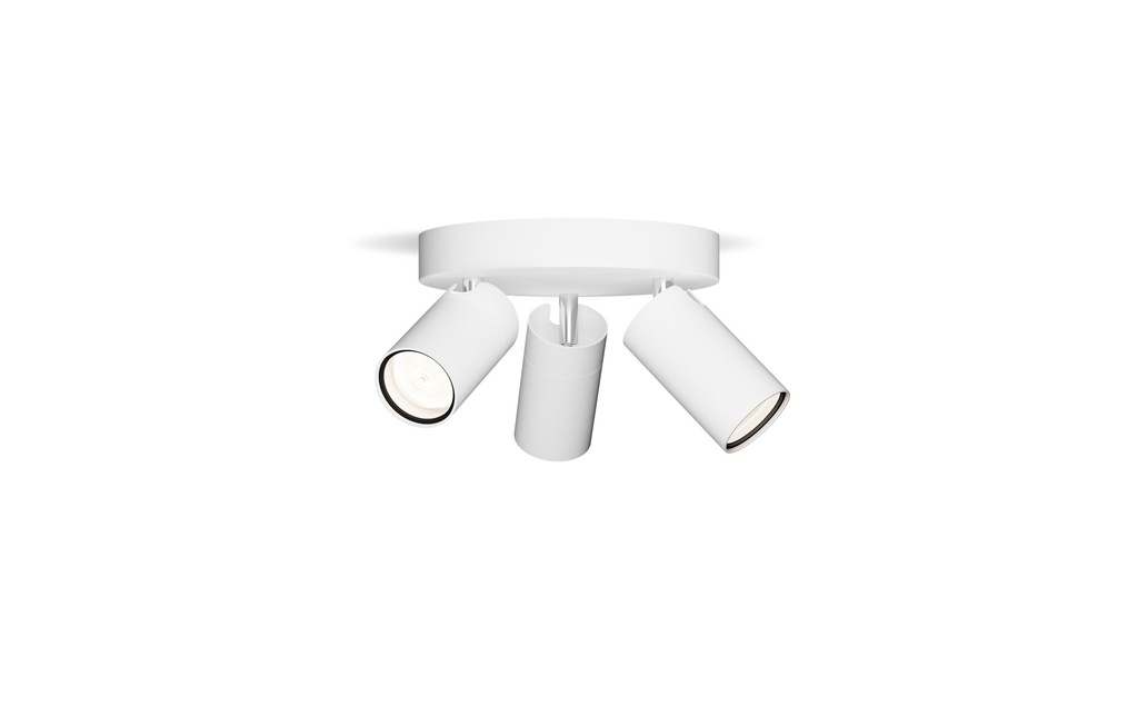 Philips Spot encastré Idris GU10, IP44, rond Blanc, sans LM