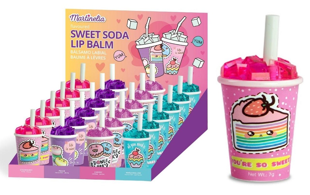 Martinelia Beauté Baume à lèvres Sweet Soda assorti