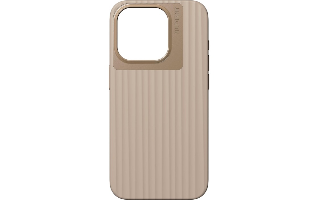 Nudient Coque arrière Bold Case iPhone 15 Pro Linen Beige