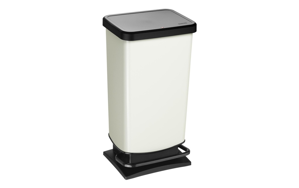 Rotho Poubelle à pédale Paso 40 l, Blanc