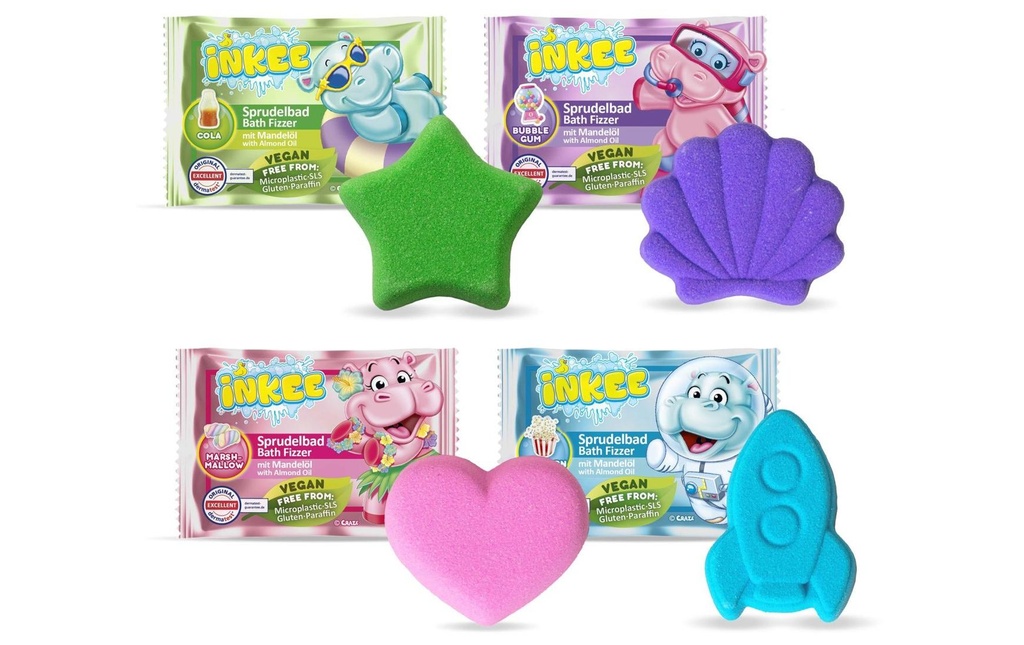 Craze Inkee Bath Fizzer Bain bouillonnant à l'huile d'amande douce assorti