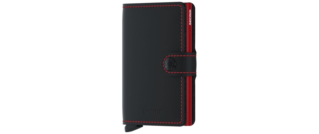 SECRID Portefeuille Miniwallet Matte Black/Red