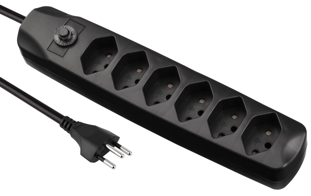 FURBER.power Bloc multiprises avec protection contre les surcharges 6x T13