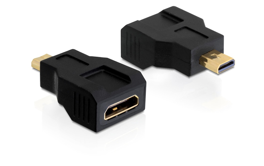 Delock Adaptateur Micro-HDMI (HDMI-D) - Mini HDMI-C mâle – femelle