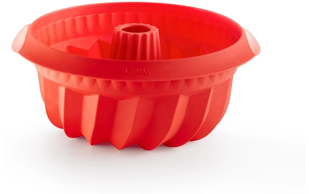 Lékué Moule de cuisson Silicone, ø 22 cm, rouge