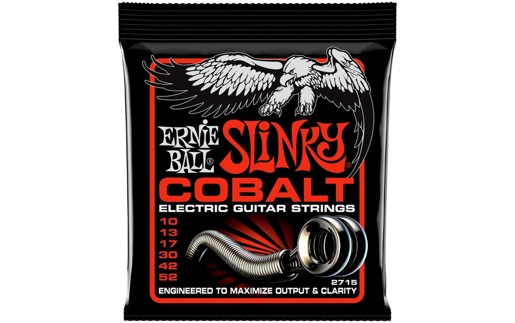 Ernie Ball Cordes de guitare 2715 Slinky Cobalt – Skinny Top 10-52