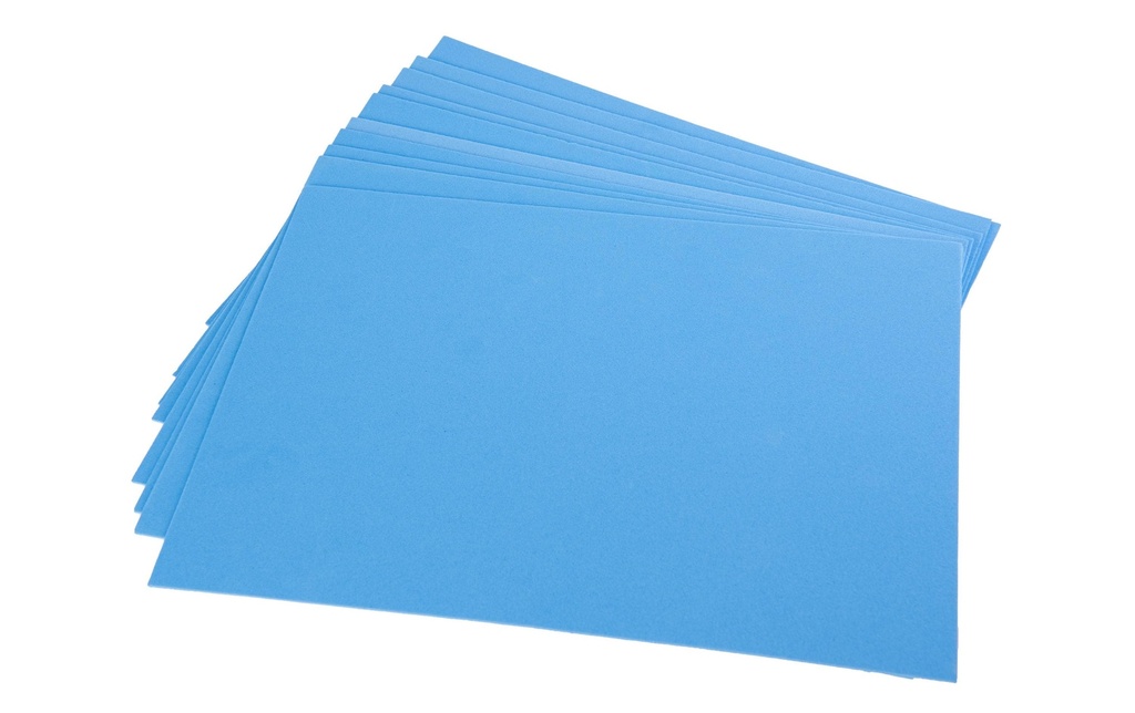 Folia Set de caoutchouc mousse 10 pièces, bleu ciel