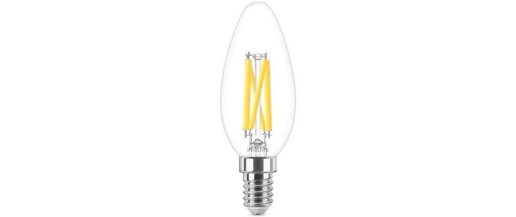 Philips Lampe LEDcla 60W E14 B35 CL WGD90 Blanc chaud (WW)
