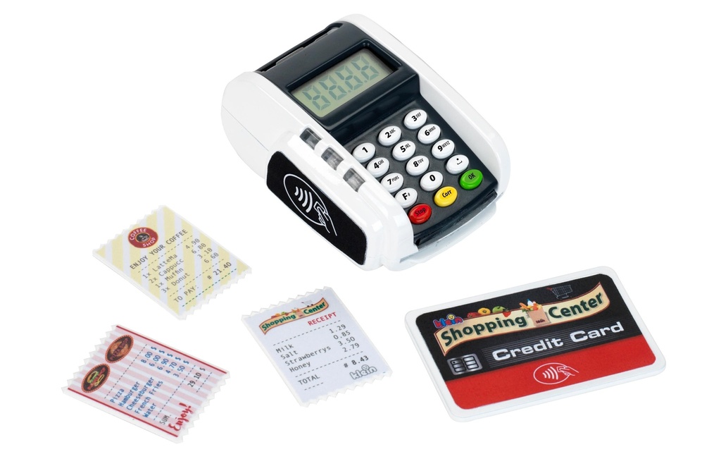 Klein-Toys Argent de jeu Terminal de paiement avec son et lumière