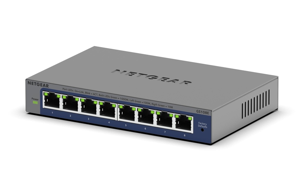 Netgear Switch GS108E 8 ports