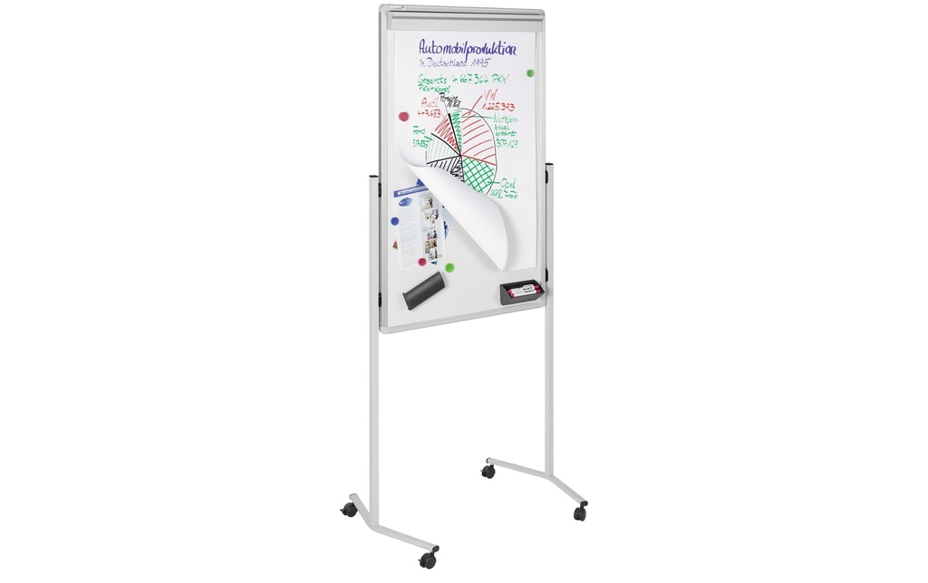 Legamaster Panneau combiné 76 cm x 120 cm, Gris/Blanc