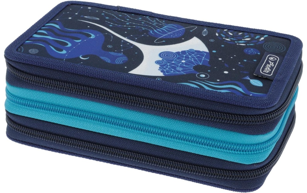 Herlitz Étui Triple 31 pièces, Deep Ocean