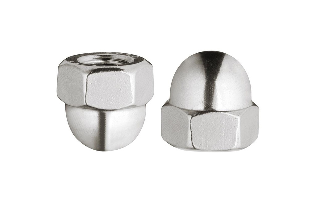 FTM Écrous borgnes Inox A2 M5, 4 pièces
