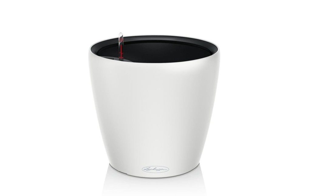 Lechuza Pot à fleur CLASSICO Color LS 21 - kit complet Blanc