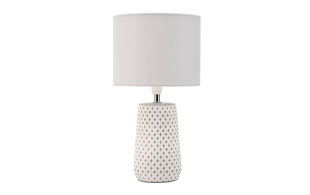Pauleen Lampe de bureau Pretty Purity, E14, Blanc/Gris