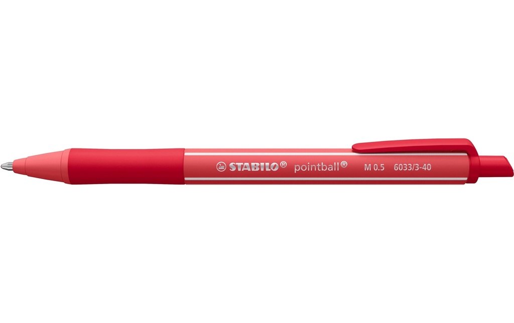 STABILO Stylo bille Pointball Rouge rouille, 1 pièce