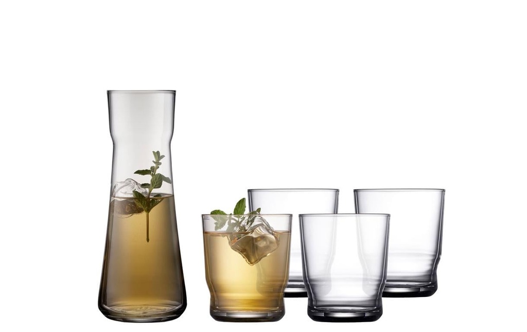 Lyngby Gobelet Set de carafes Lisbonne 5 pièces, Clear
