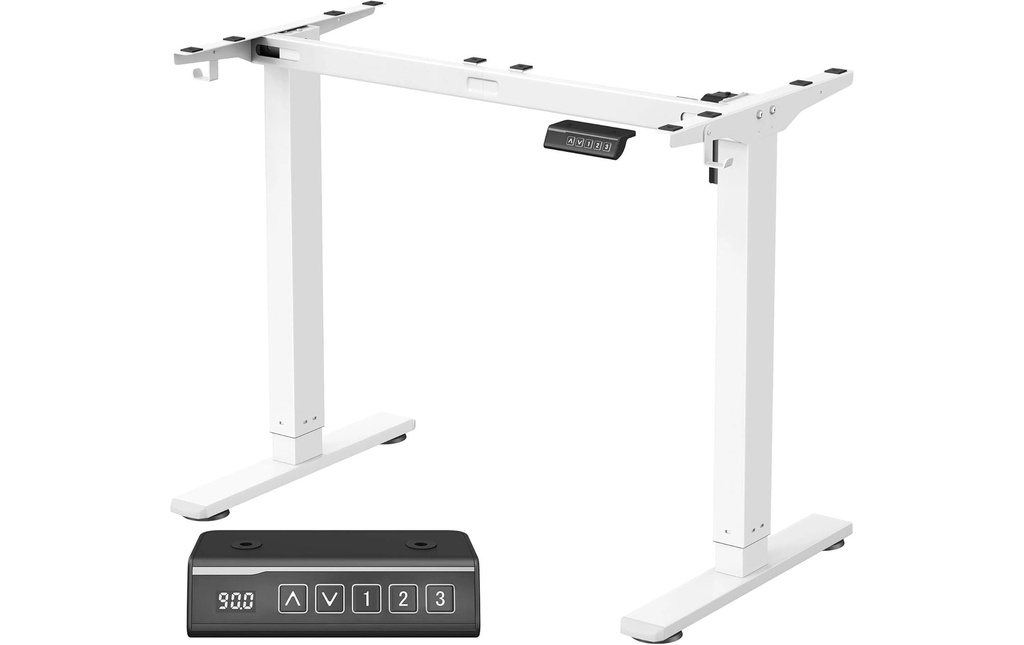 Songmics Piètement de table 72-118 cm, blanc mat