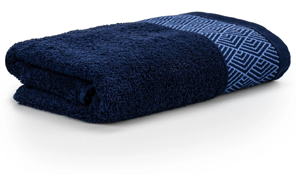 Frottana Serviette Geometry 50 x 100 cm,  Deep Sea