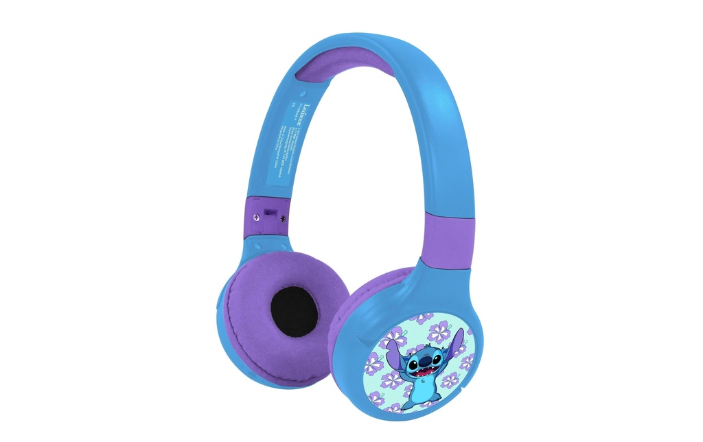 Lexibook Casque d'écoute Bluetooth/câble 2 en 1 Stitch Bleu