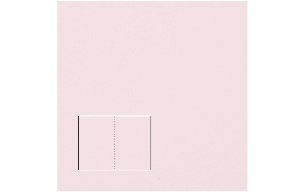 Rico Design Paper Poetry Essentials Carte à volet A5, rose