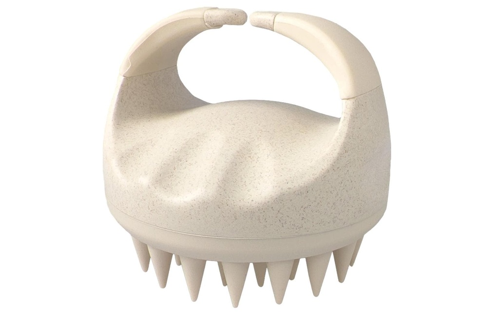 Quick Aid Brosse de massage et de soin en paille de blé beige