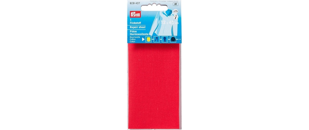 Prym Matériel de mise à jour 12 x 45 cm, fusible, rouge
