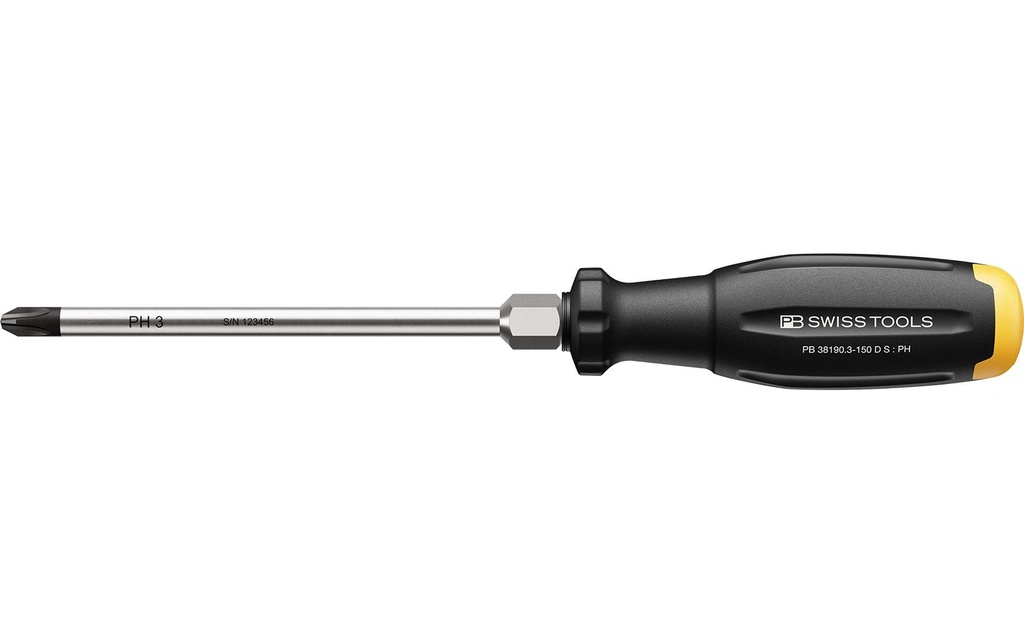 PB Swiss Tools Tournevis cruciforme PH SwissGrip Evo PH3 150 mm
