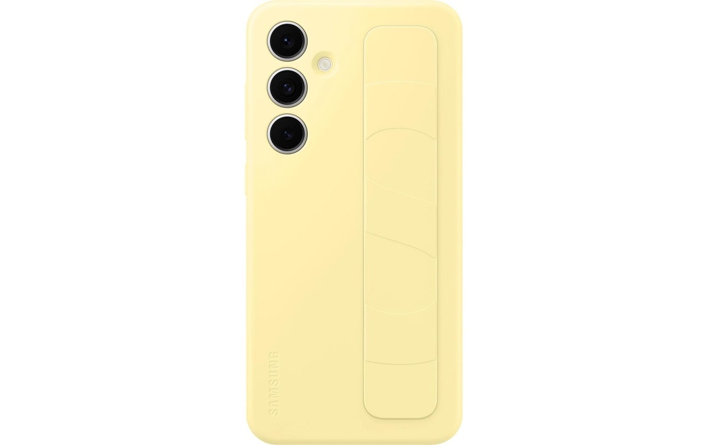 Samsung Coque arrière Standing Grip Case Galaxy S24 FE Jaune