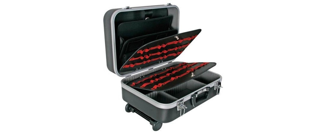 Perel Coffret à outils avec rouleaux