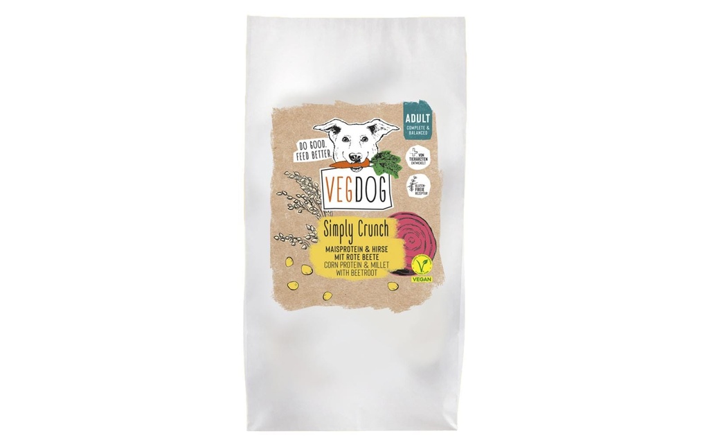 Vegdog Alimentation sèche Simply Crunch 5 kg